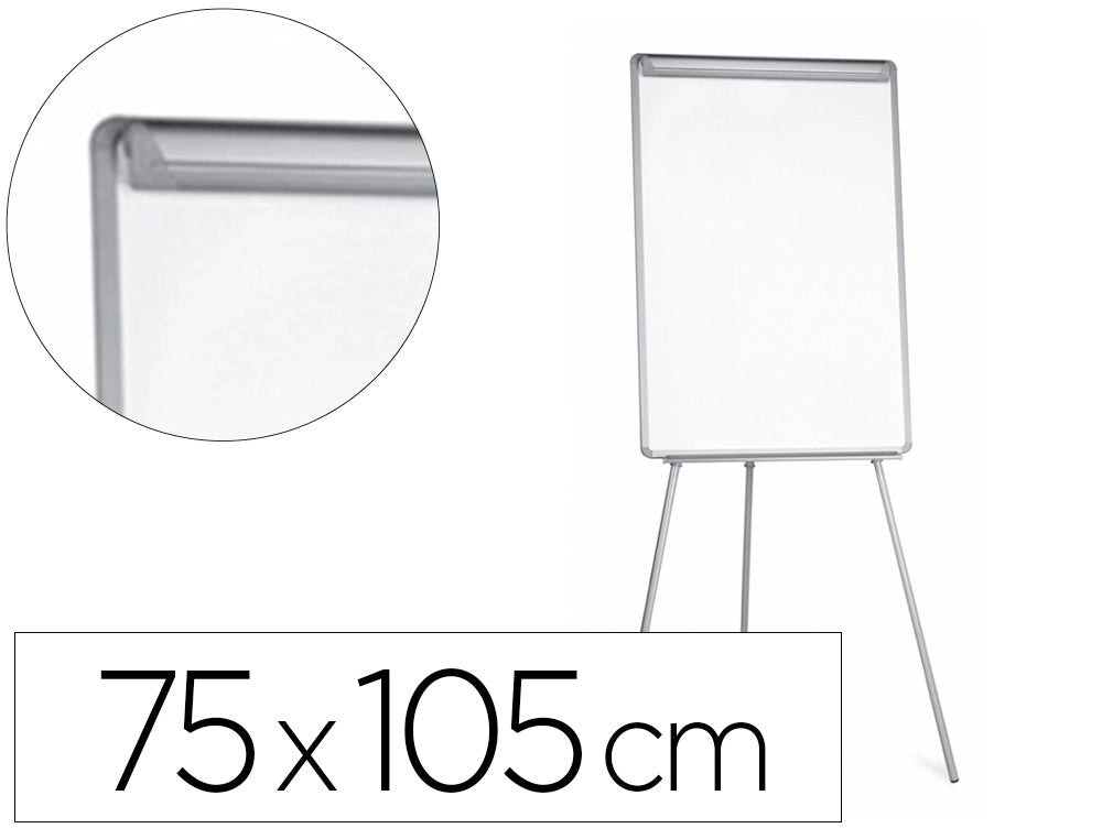 Quadro branco com tripé 75x105cm para convencões