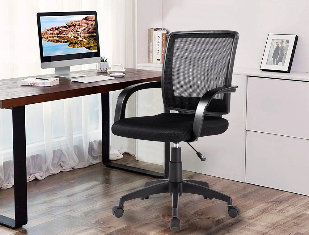 Cadeira de escritorio Q-Connect giratoria encosto medio KF19010
