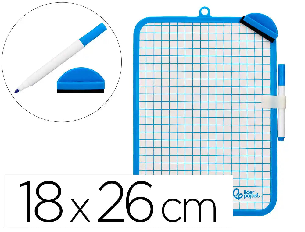 Quadro branco 18x26cm com marcador e apagador