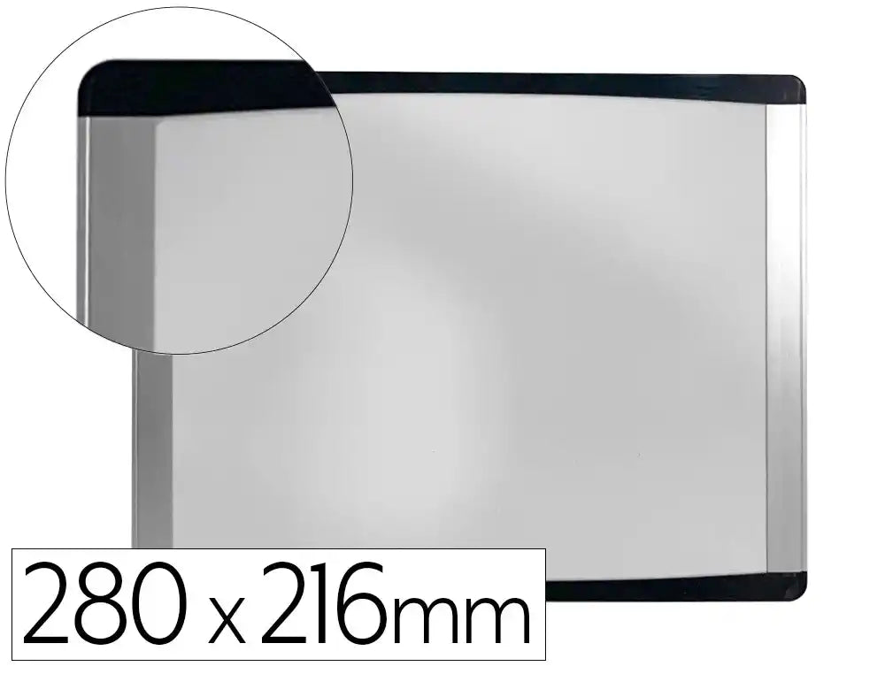 Quadro branco bi-office, magnético, aço lacado, moldura de alumínio 280x216cm