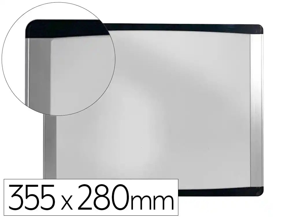Quadro branco bi-office, magnético, aço lacado, moldura de alumínio 355x280cm