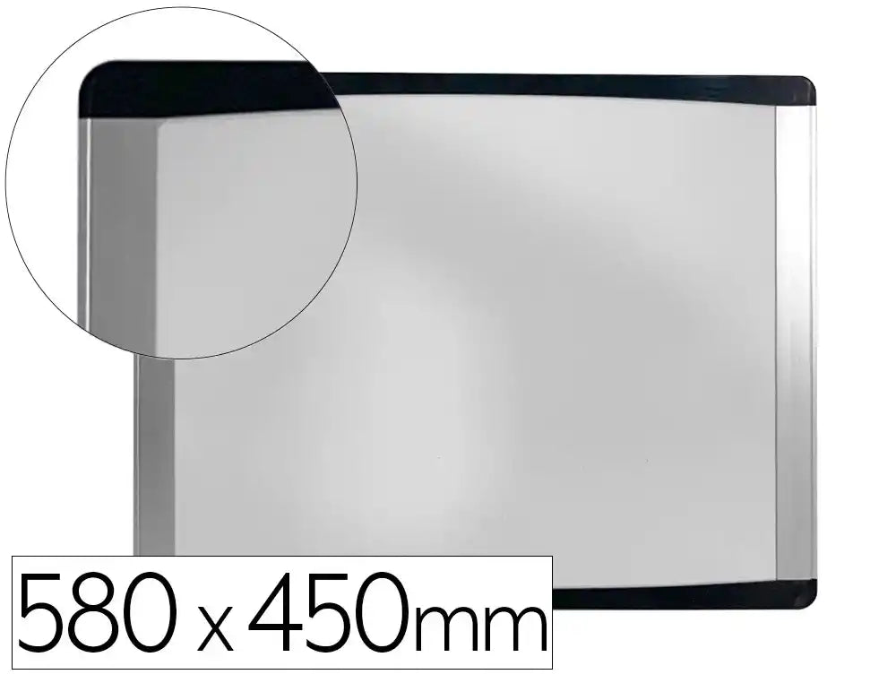 Quadro branco bi-office, magnético, aço lacado, moldura de alumínio 580x450cm