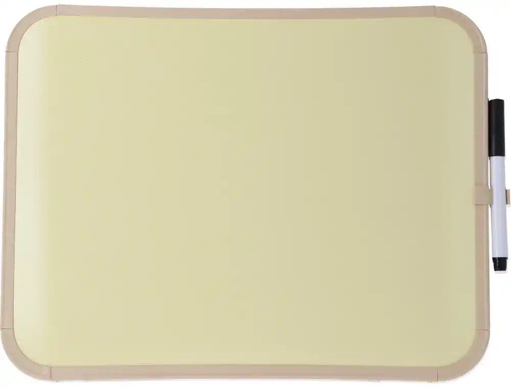 Quadro branco bi-office, magnético, cor amarelo 279x355mm