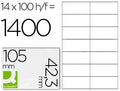 Etiquetas 105x42.3MM A4 (14x100fls)