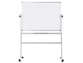 Quadro branco melamina, dupla face, giratório c/ rodas 120x90cm