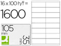 Etiquetas 105x35MM A4 (16x100fls)
