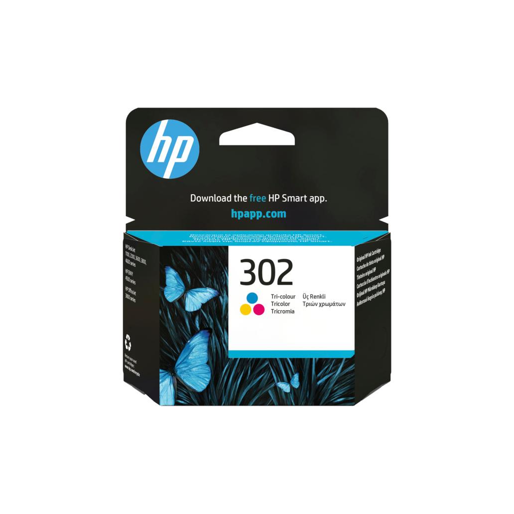 Tinteiro HP 302 Cores - HPF6U65A
