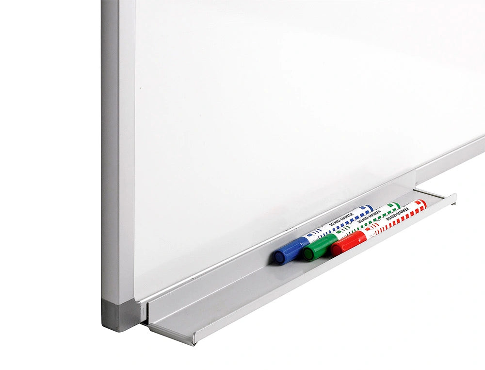 Quadro branco laminado c/caixilho em alumínio 150x100cm