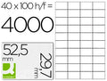 Etiquetas 52,5x29,7mm A4 (40x100fls)