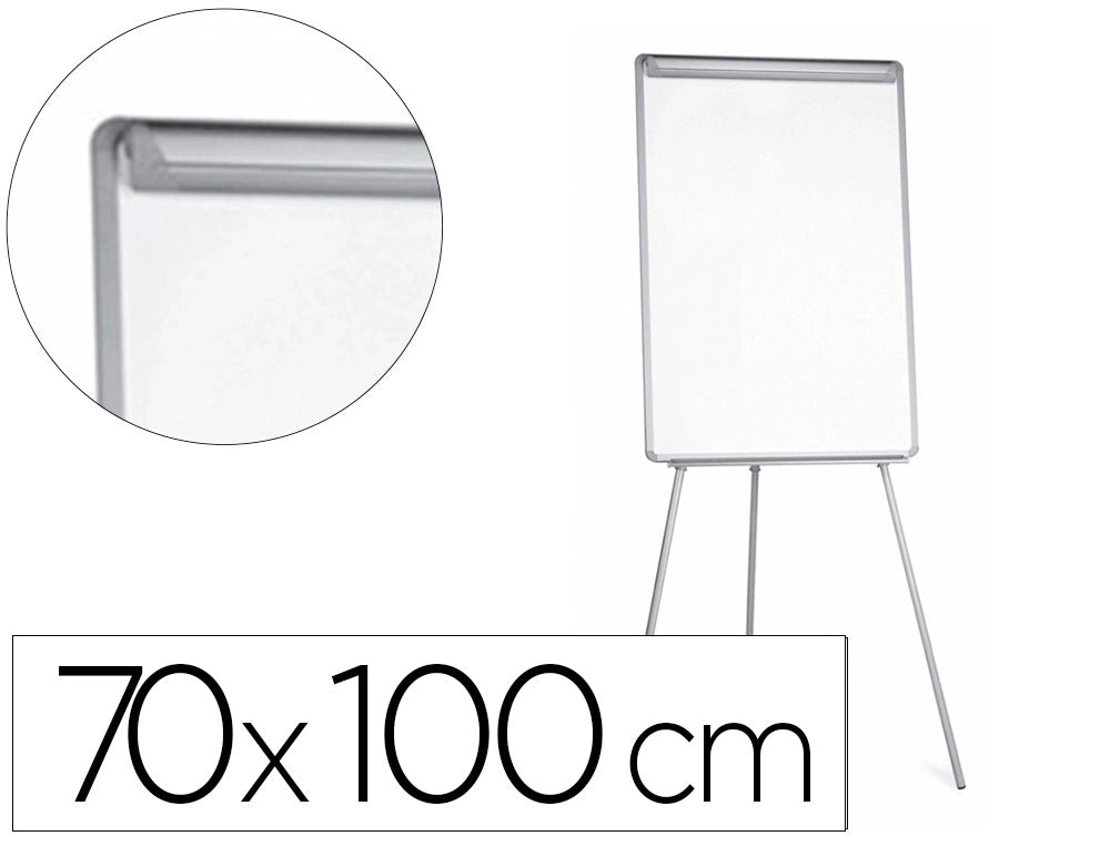 Quadro branco com tripé 70x100cm laminado