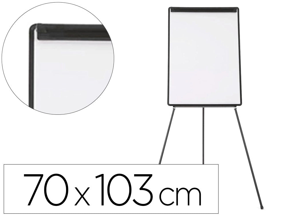 Quadro branco com tripé 70x103cm laminado