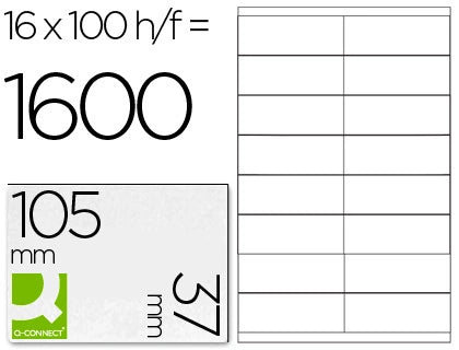Etiquetas 105x37MM A4 (16x100fls)