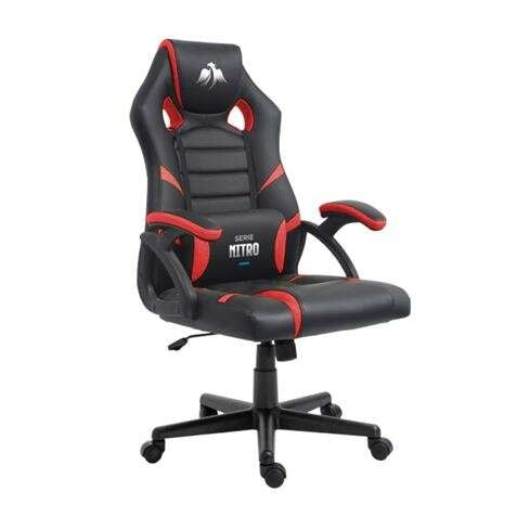 Cadeira Gaming Cromad Nitro Vermelho e Preto