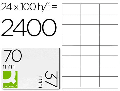 Etiquetas 70x37MM A4 (24x100fls)