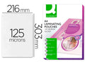 Bolsa de plastificar 303 x 216 mm 125 microns a4 a cx 100 unidades.
