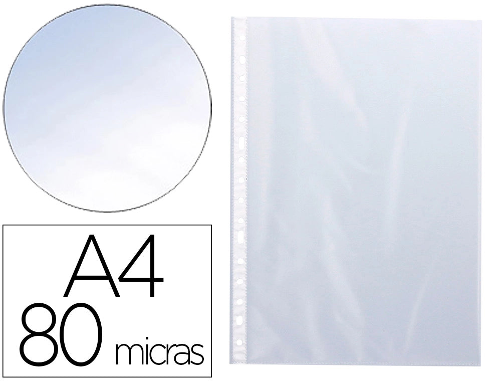 Bolsa catalogo/mica A4 80 mic cristal cx 100 un.