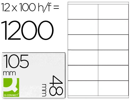 Etiquetas 105x48MM A4 (12x100fls)