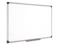 Quadro branco bi-office magnético, cerâmica vitrificada, moldura de alumínio 60x45cm
