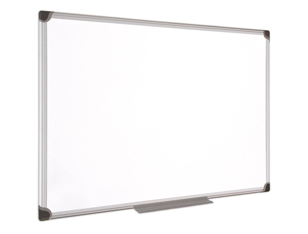 Quadro branco bi-office, magnético, cerâmica vitrificada, moldura de alumínio 90x60cm