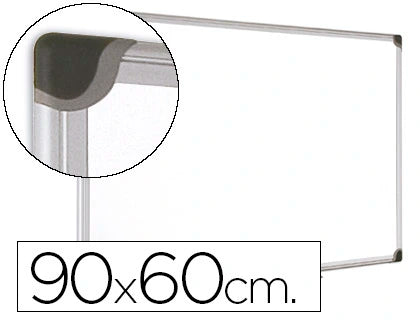 Quadro branco bi-office, magnético, cerâmica vitrificada, moldura de alumínio 90x60cm