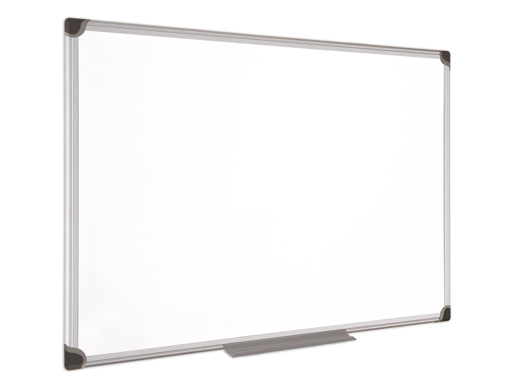 Quadro branco bi-office, magnético, cerâmica vitrificada, moldura de alumínio 180x90cm
