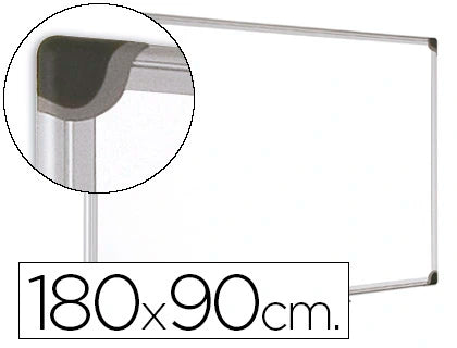 Quadro branco bi-office, magnético, cerâmica vitrificada, moldura de alumínio 180x90cm