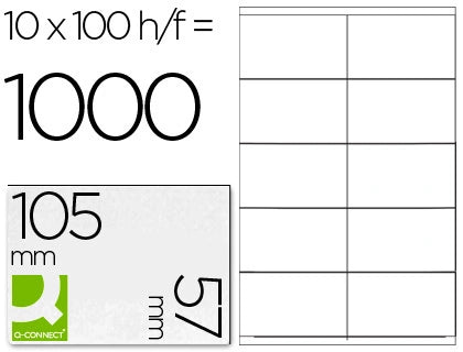 Etiquetas 105x57MM A4 (10x100fls)