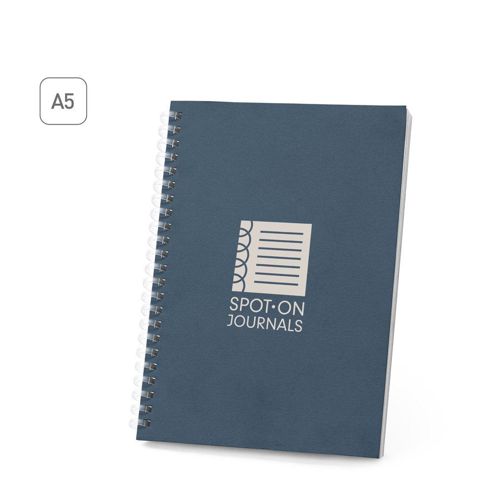 Bloco de notas A5 capa flexível, 160pag. pautado