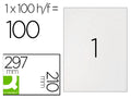 Etiquetas 210x297mm A4 (1x100fls)