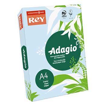 Papel de Fotocópia Adagio A4 80 g/m2 Azul Pastel 500 Folhas (01)