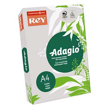 Papel de Fotocópia Adagio A4 80 g/m2 Cinza 500 Folhas (06)