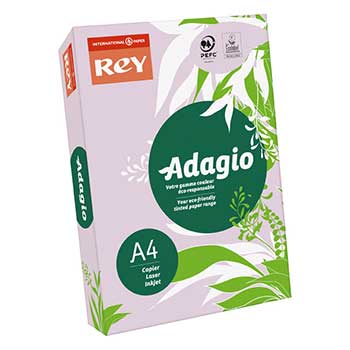 Papel de Fotocópia Adagio A4 80 g/m2 Lilás Intenso 500 Folhas  (28)