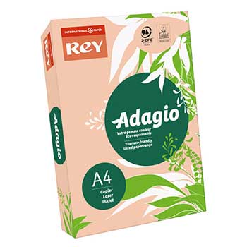 Papel de Fotocópia Adagio A4 80 g/m2 Pêssego 500 Folhas (55)