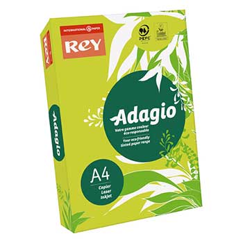 Papel de Fotocópia Adagio A4 80 g/m2 Verde Fluorescente 500 Folhas (14)