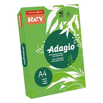 Papel de Fotocópia Adagio A4 80 g/m2 Verde Intenso 500 Folhas (52)