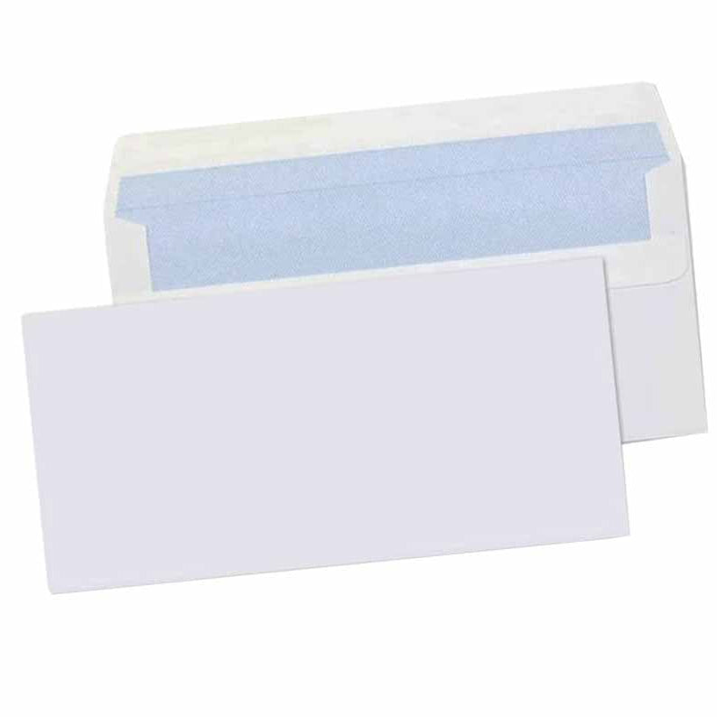 ENVELOPE DL 110X220 BRANCO CAIXA C/500 S/JANELA C/PALA SILICONE