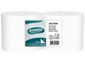 Rolo Limpa-Mãos Industrial Amoos Estrela Folha Dupla 350 m Pack 2 Rolos